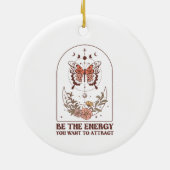 Bohoクリスマスを引き付けたいエネルギーになる セラミックオーナメント (裏面)