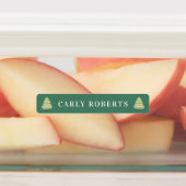 Bohoクリスマスツリーズ子供の名前の防水ラベル ラベル (貼付)