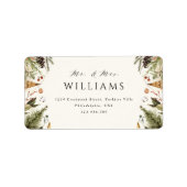 Bohoクリスマス植物園Mr.とMrs.Name ラベル (正面)