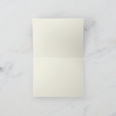 Bohoクリームの月と星の採用ベビーシャワー サンキューカード (内部)