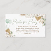 Bohoグリーンベア赤ちゃんシャワーベビー エンクロージャーカード (正面)