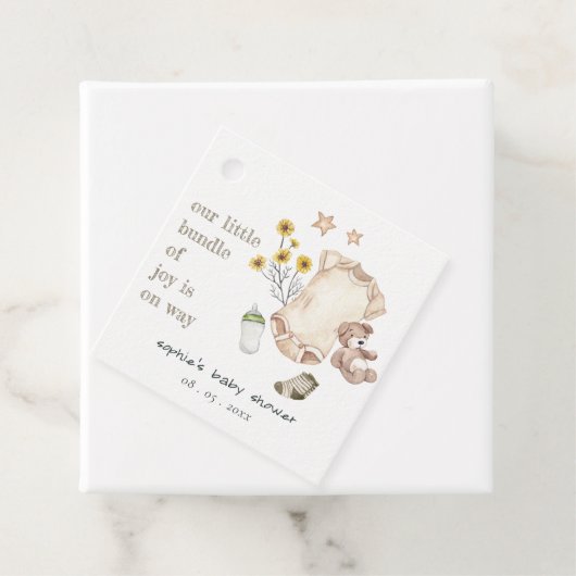 Bohoグリーンベビー服ベビー男女兼用シャワー フェイバータグ (インサイチュ)