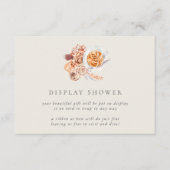 Bohoコーヒーブライダルシャワー表示シャワーカード 招待状 (正面)