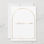 Bohoゴールデンアーチイベントロゴデジタルメニュー 招待状 (裏面)