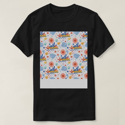 BohoサマーパターンTシャツ Tシャツ (デザイン正面)