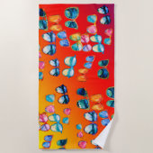 Bohoサングラスサマーバイブ ビーチタオル (正面)