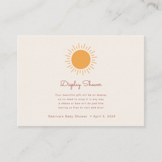 Bohoサンシャインディスプレ男女兼用イシャワーEnclo エンクロージャーカード (正面)