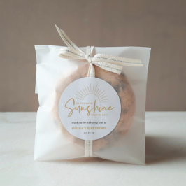 Bohoサンシャインベビーシャワークラシックラウンドステッカー ラウンドシール