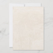 Bohoサンシャインミニマルベビーシャワー 招待状 (裏面)