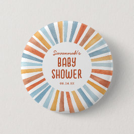 Bohoサンシャイン男女兼用ベビーシャワー 缶バッジ