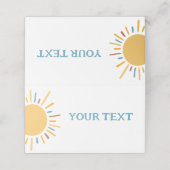 Bohoサンベイビーシャワーカスタムフード食べ物テント プレイスカード (外部開封)