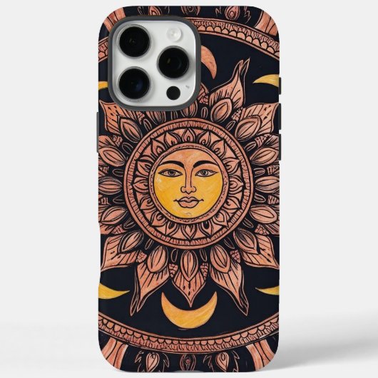 BohoサンマンダラiPhoneケース Case-Mate iPhoneケース (裏面)