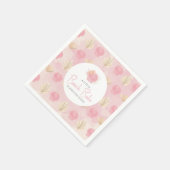 Bohoシェルピンク海赤ちゃんシャワー スタンダードカクテルナプキン (角)
