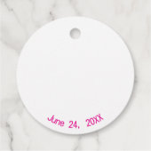 Bohoシックかわいいスイーツキャンディランドベビーシャワー フェイバータグ (裏面)