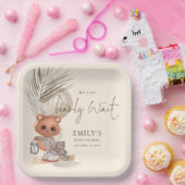 Bohoシックかわいい我々は赤ちゃんシャワーを待つことができる ペーパープレート (パーティー)