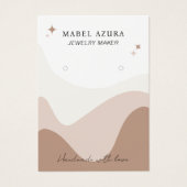 BohoシックなアーストーンジュエリーメーカーQrロゴイヤリング (正面)