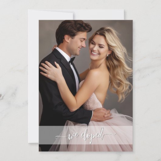 Bohoシックなウェディングレセプションオンリーエロペメント 招待状 (正面)