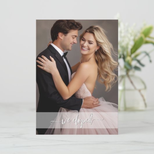 Bohoシックなウェディングレセプションオンリーエロペメント 招待状 (スタンド正面)