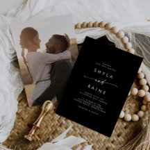 Bohoシックなカラー編集可能カジュアルフォト結婚ズ