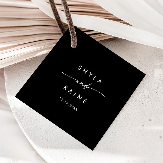 Bohoシックなカラー編集可能結婚ズ フェイバータグ