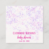 Bohoシックなキャンディスイーツベビーシャワーオムツラッフル エンクロージャーカード (裏面)