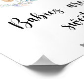 Bohoシックなクマのベビーは甘い ポスター (角)