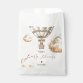 Bohoシックなクマの空気バルーンクラウドベビーシャワー フェイバーバッグ (正面)