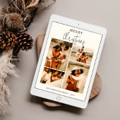 Bohoシックなクリスマスカードフォトコラージュ シーズンカード