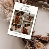 Bohoシックなクリスマスカードフォトコラージュ シーズンカード
