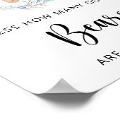 Bohoシックな小さなクマは何人のGUMMYクマを推測する ポスター (角)