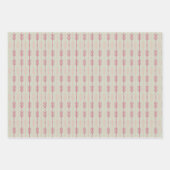 Bohoシックな幾何学矢印の形状 ラッピングペーパーシート (正面)