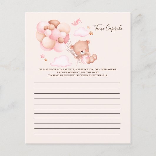 Bohoシックな水の色の女の子テディベア風船 (正面)