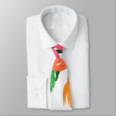 Bohoシックな水の色バーガンディーピンクの花 ネクタイ (タイ)