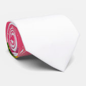 Bohoシックな水の色バーガンディーピンクの花 ネクタイ (ロール)