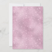 Bohoシックな水カラーフローラベビーガールシャワー 招待状 (裏面)