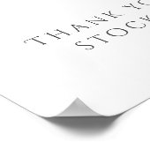 Bohoシックな水彩赤ちゃんシャワーベビー ポスター (角)