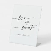 Bohoシックな白黒の愛は甘結婚い 台座サイン (正面)