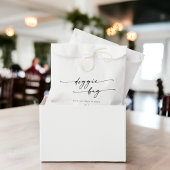 Bohoシックな白黒結婚の犬治療 フェイバーバッグ