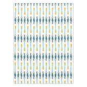 bohoシックな黄色い矢印テーブルカバー テーブルクロス (正面)