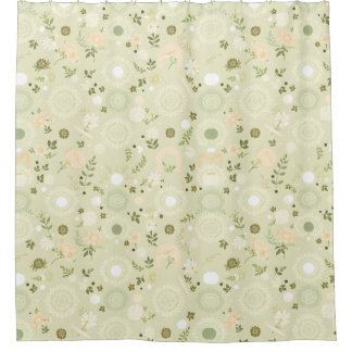 Bohoシックセージのシャワーカーテンリラックス- & 自然 シャワーカーテン