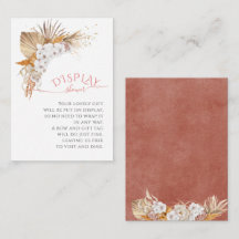 Bohoシックフローラ水彩表示シャワー