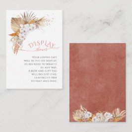 Bohoシックフローラ水彩表示シャワー エンクロージャーカード