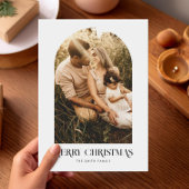 Bohoシックミニマルメリークリスマスアーチ写真 シーズンカード