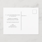 Bohoシック乾燥パームアンドパンパスグラスムービング 案内ポストカード (裏面)