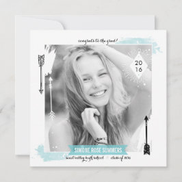 Bohoシック写真卒業発表 案内状