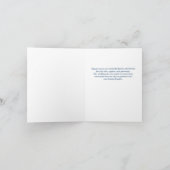 Bohoシック冬ワンダーランド結婚の感謝 サンキューカード (内部)