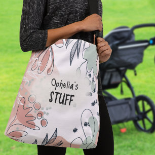 Bohoシック抽象芸術パターン名 クロスボディバッグ