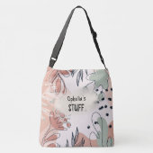 Bohoシック抽象芸術パターン名 クロスボディバッグ (裏面)