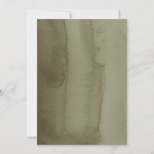 Bohoシック熱帯ブライダルシャワーインビテーション 招待状 (裏面)