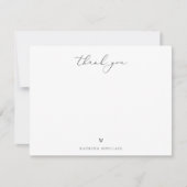 Bohoシック野草ありがとう ノートカード (正面)